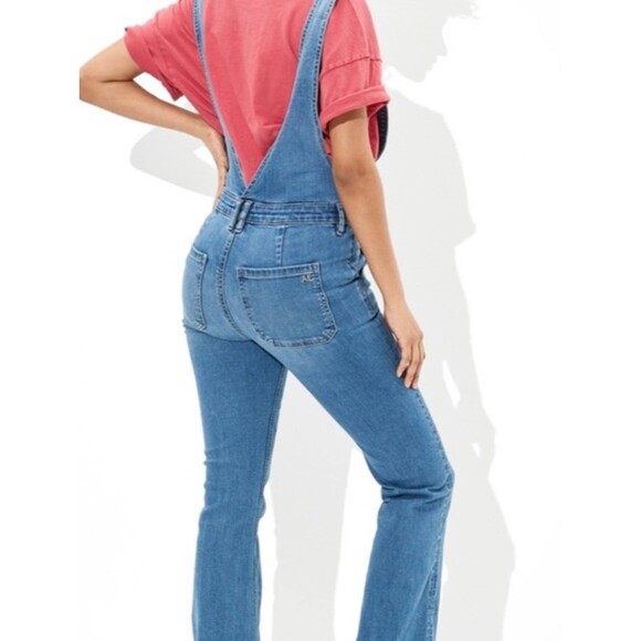 AE Superstretch Denim Flare Overall size 4 Short - Picture 2 of 5
